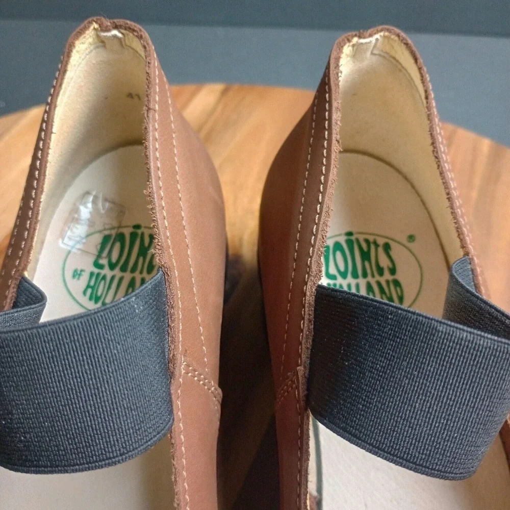 Loints of Holland Shoes Leather Mary Jane Wedge‎ Size 41 Comfort Shoes